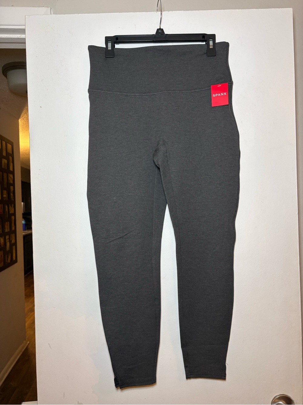 SPANX Womens Dark Charcoal High Waist Leggings